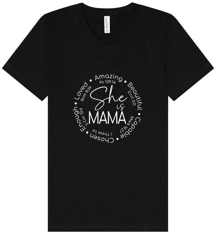 Biblical Mama Unisex V-Neck Shirt