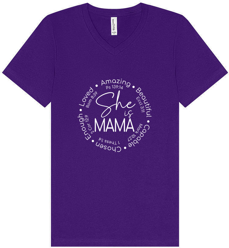 Biblical Mama Unisex V-Neck Shirt