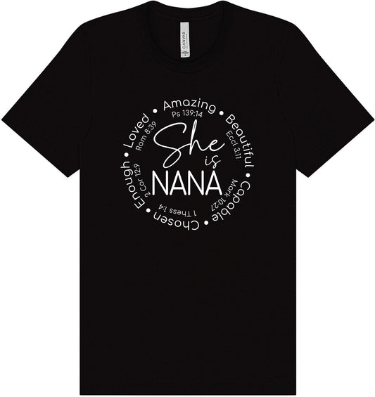 Biblical Nana Adult Bella Canvas Shirt
