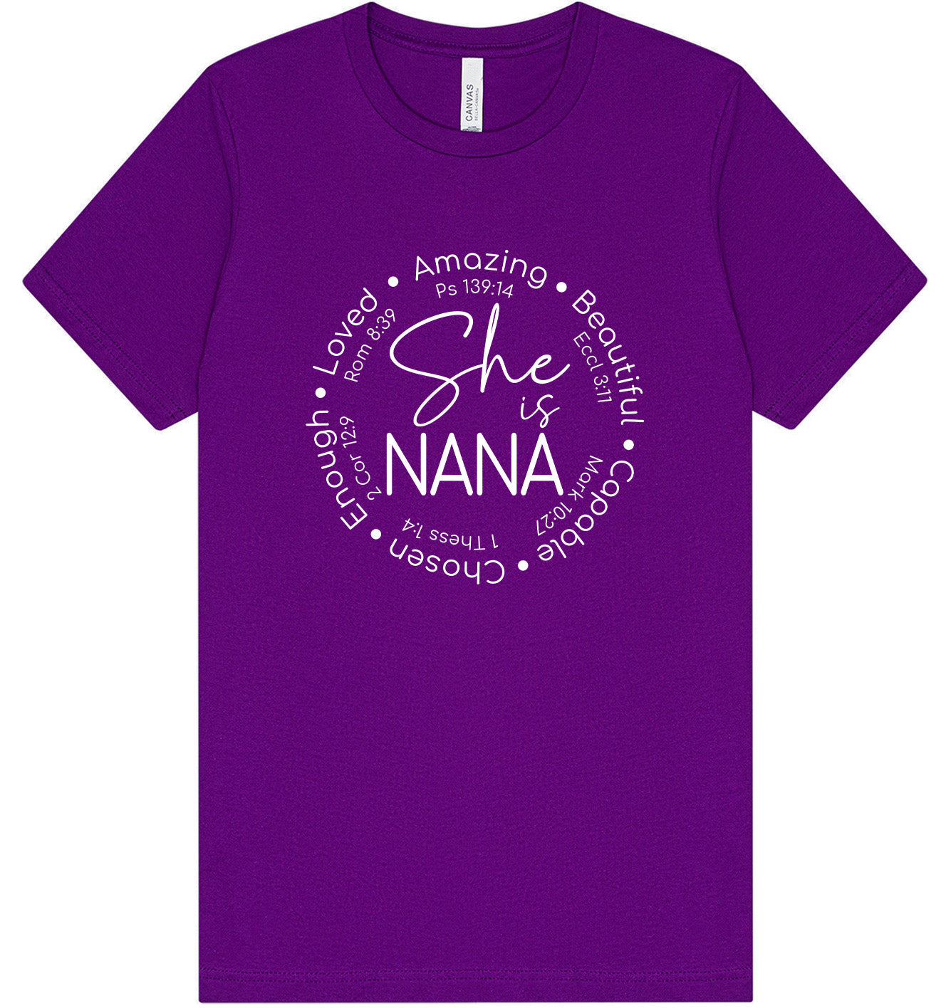 Biblical Nana Adult Bella Canvas Shirt