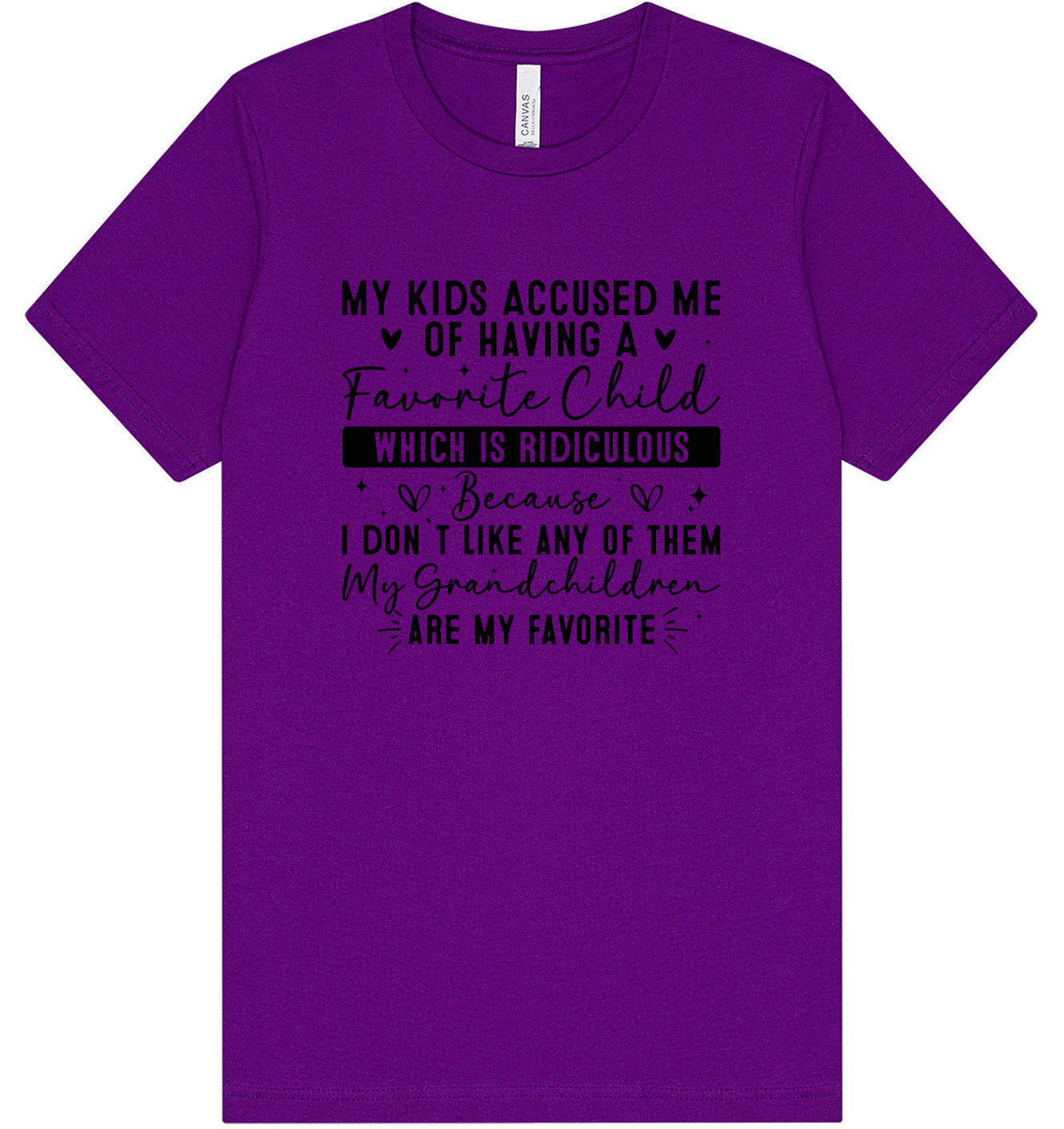 Grandchildren are my Favorite Adult Bella Canvas Shirt