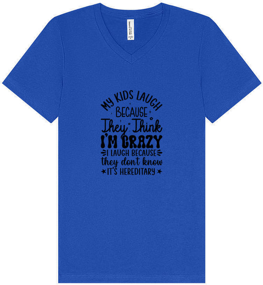 They Don't Know It's Hereditary Unisex V-Neck Shirt