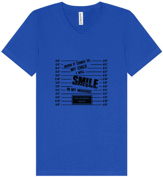 Smile in my Mugshot Unisex V-Neck Shirt