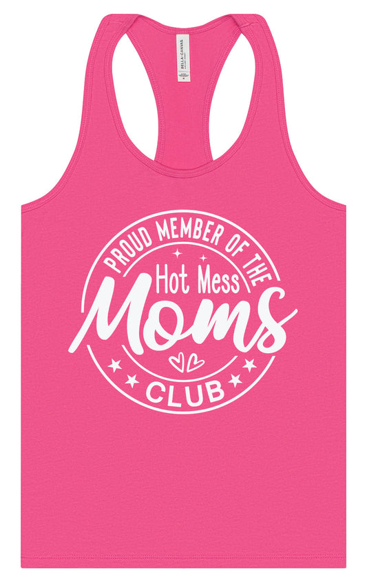Hot Mess Moms Club Women's Racerback Tank