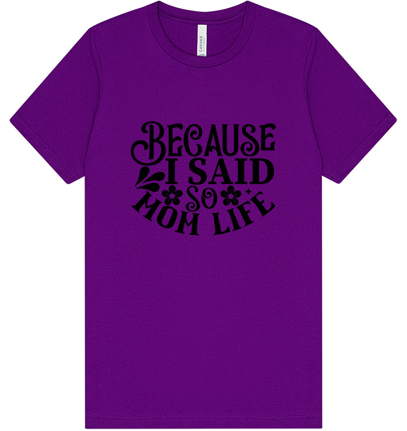 Because I Said So Adult Bella Canvas Shirt