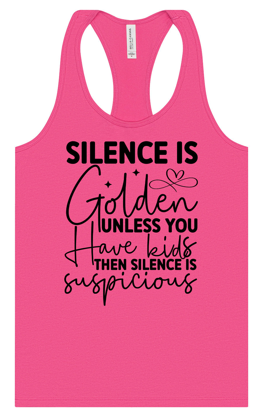 Silence is Suspicious Women's Racerback Tank
