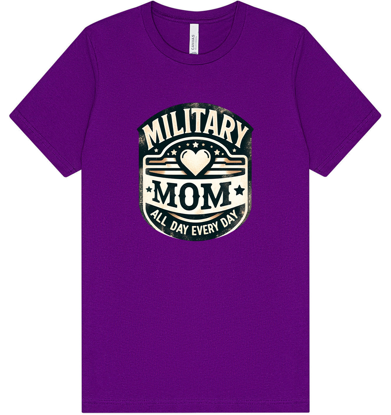 Proud Military Mom Adult Bella Canvas Shirt