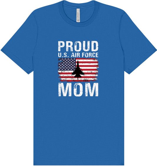 Proud Air Force Mom Adult Bella Canvas Shirt
