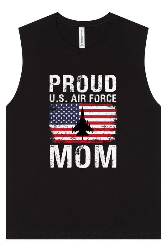 Proud Air Force Mom Muscle Tank