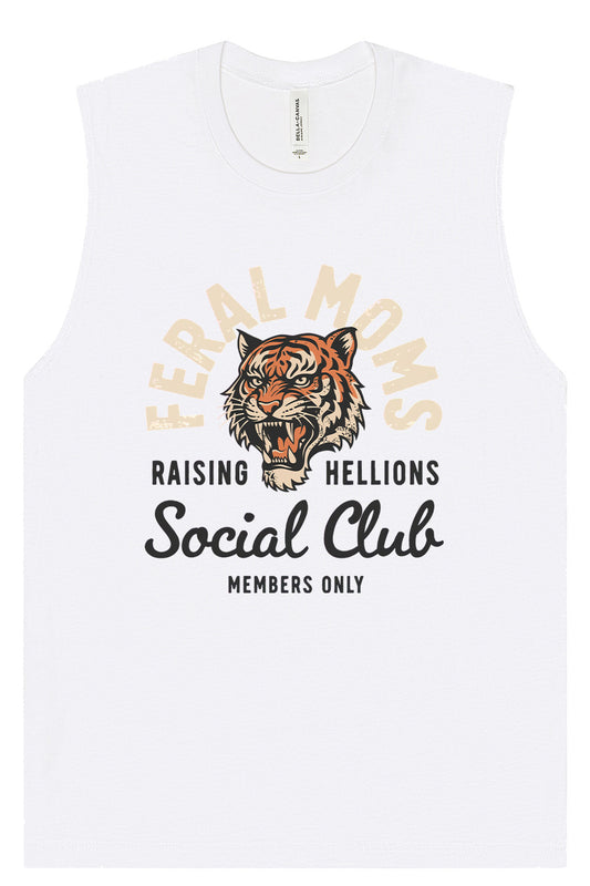 Feral Moms Social Club Muscle Tank