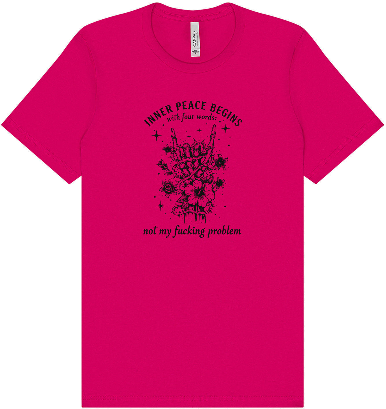 Inner Peace Begins With... Adult Bella Canvas Shirt