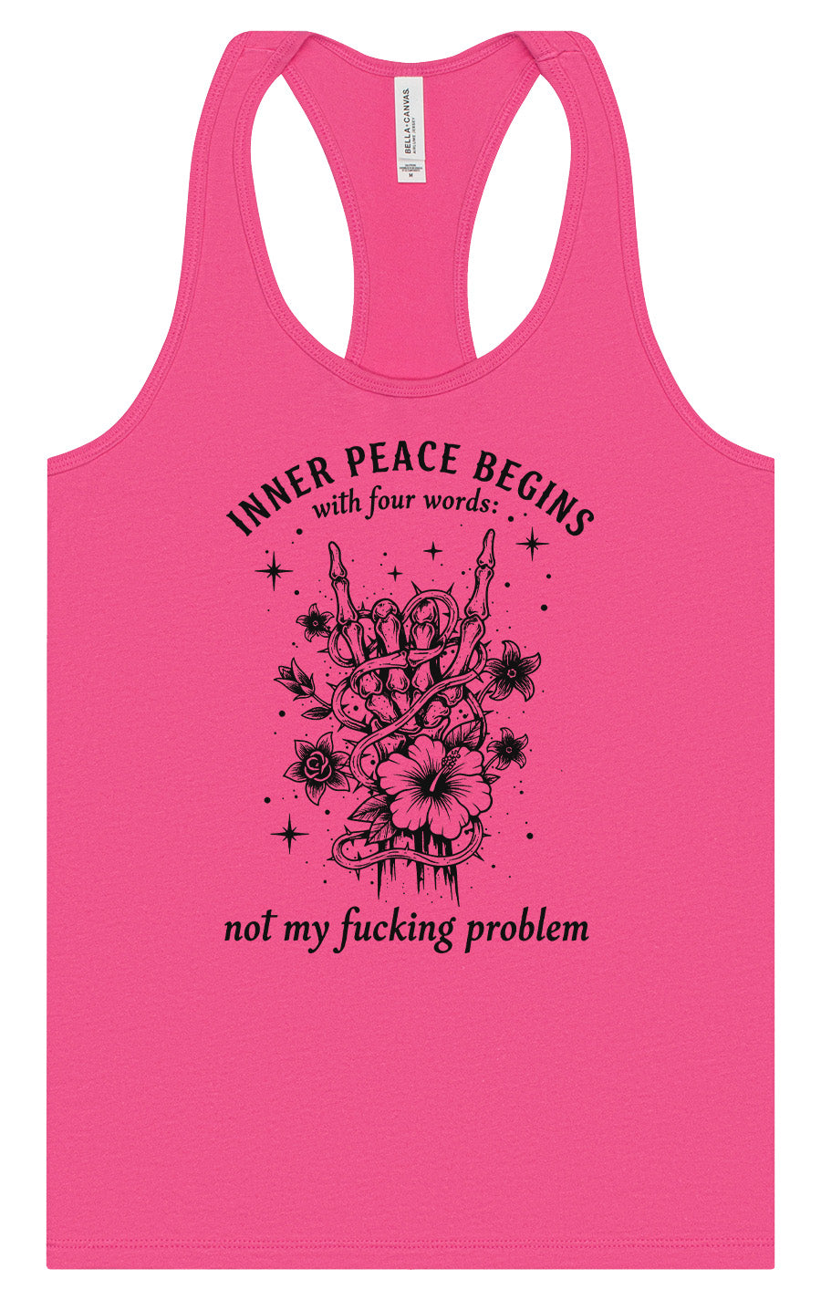 Inner Peace Begins With... Women's Racerback Tank
