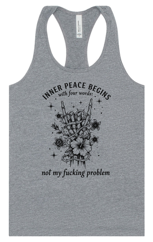 Inner Peace Begins With... Women's Racerback Tank