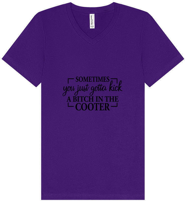 Kick a Bitch Unisex V-Neck Shirt