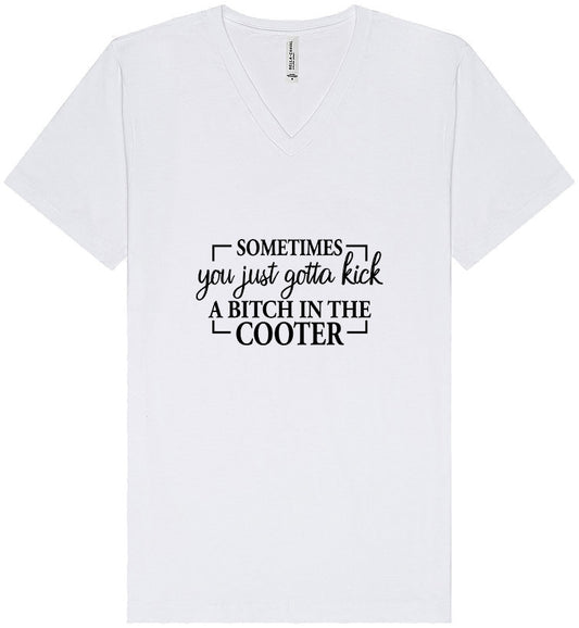 Kick a Bitch Unisex V-Neck Shirt