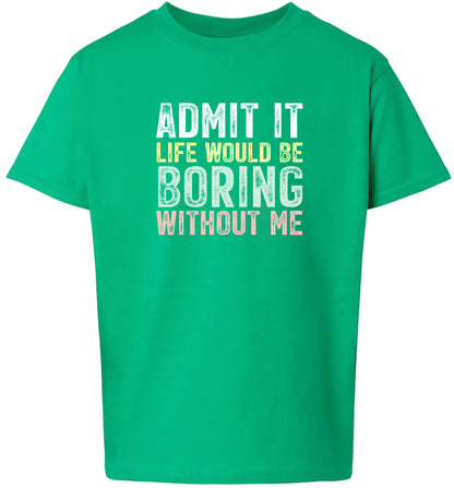 Retro Life Would Be Boring Children's Gildan Soft Shirt