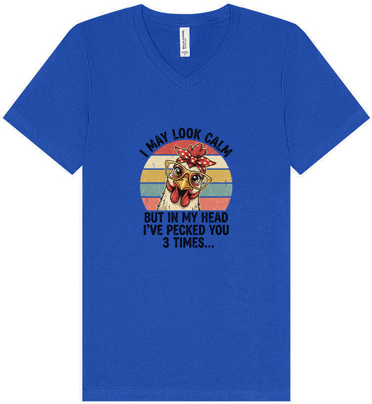 Pecked You in My Head Unisex V-Neck Shirt