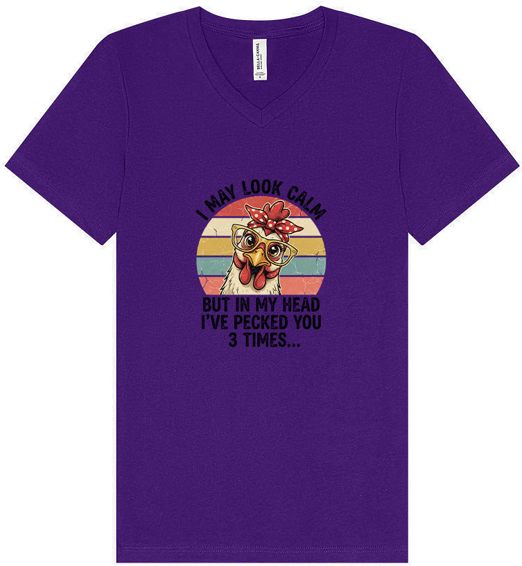 Pecked You in My Head Unisex V-Neck Shirt