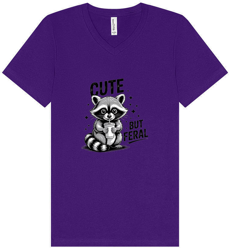 Cute but Feral Unisex V-Neck Shirt