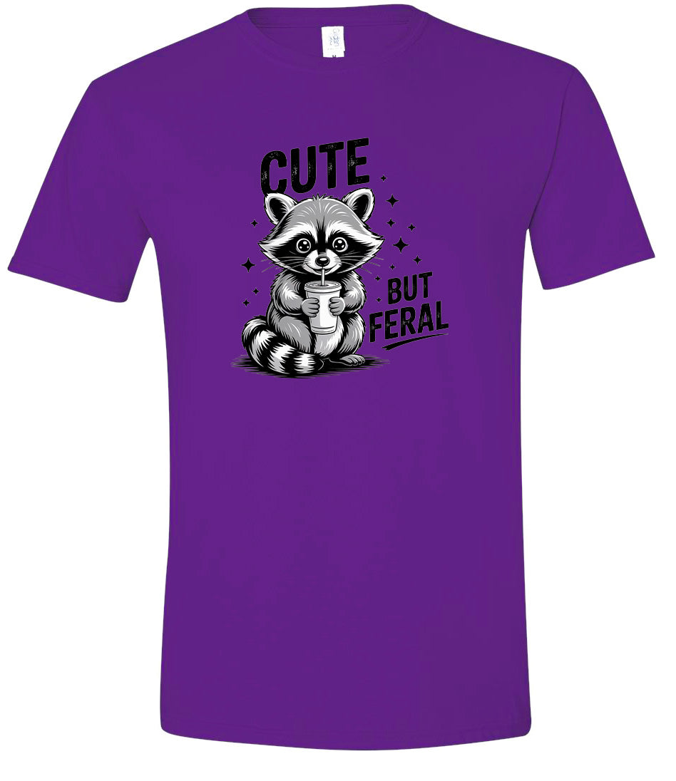 Cute but Feral Adult Gildan Soft Shirt