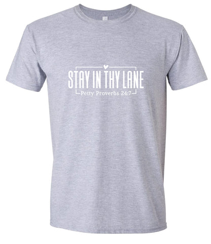 Stay in Thy Lane Children's Gildan Soft Shirt
