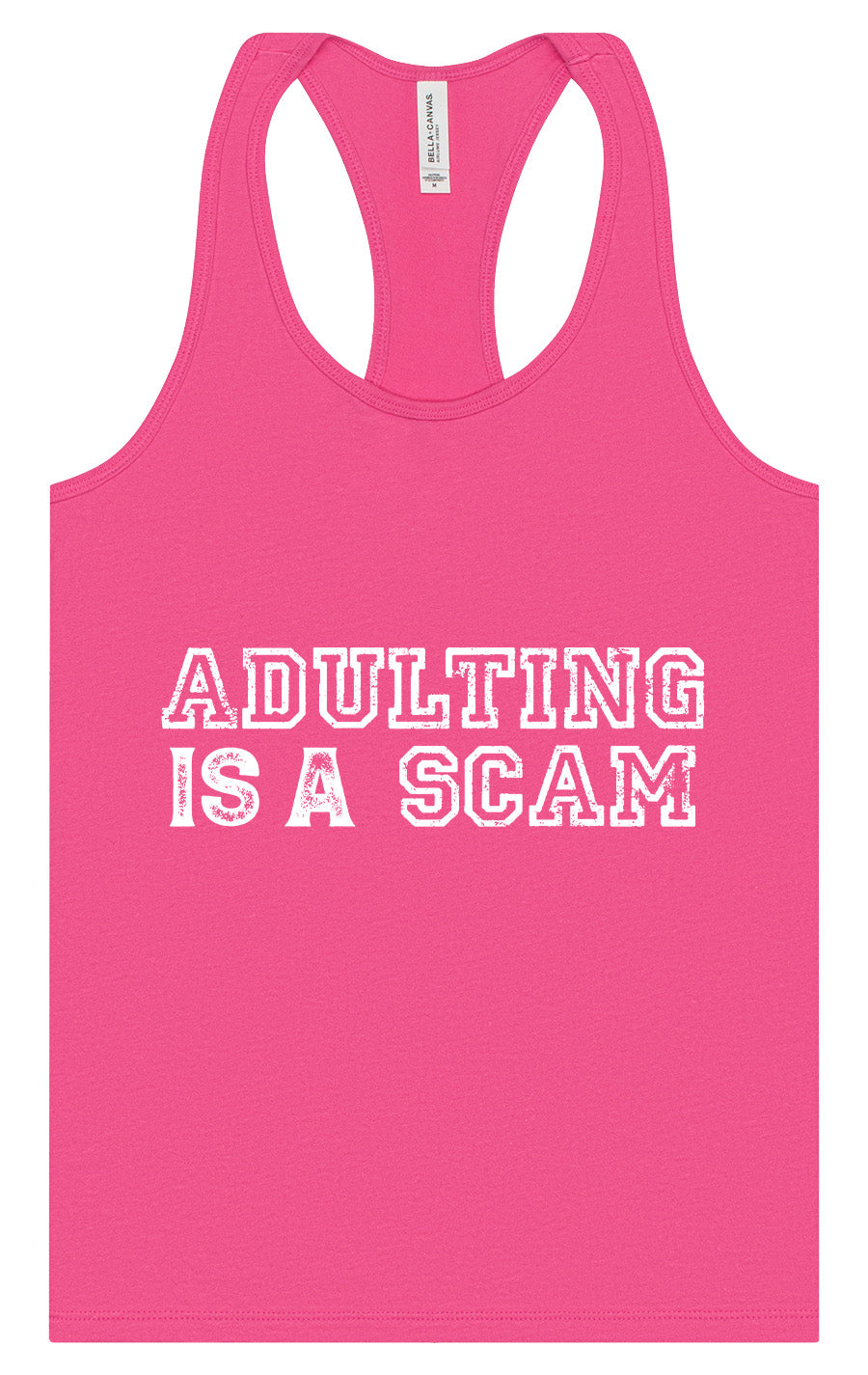 Adulting is a Scam Women's Racerback Tank