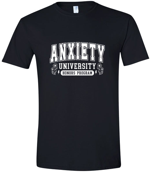 Anxiety University Adult Gildan Soft Shirt