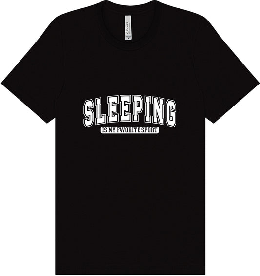 Sleeping is My Favorite Sport Adult Bella Canvas Shirt