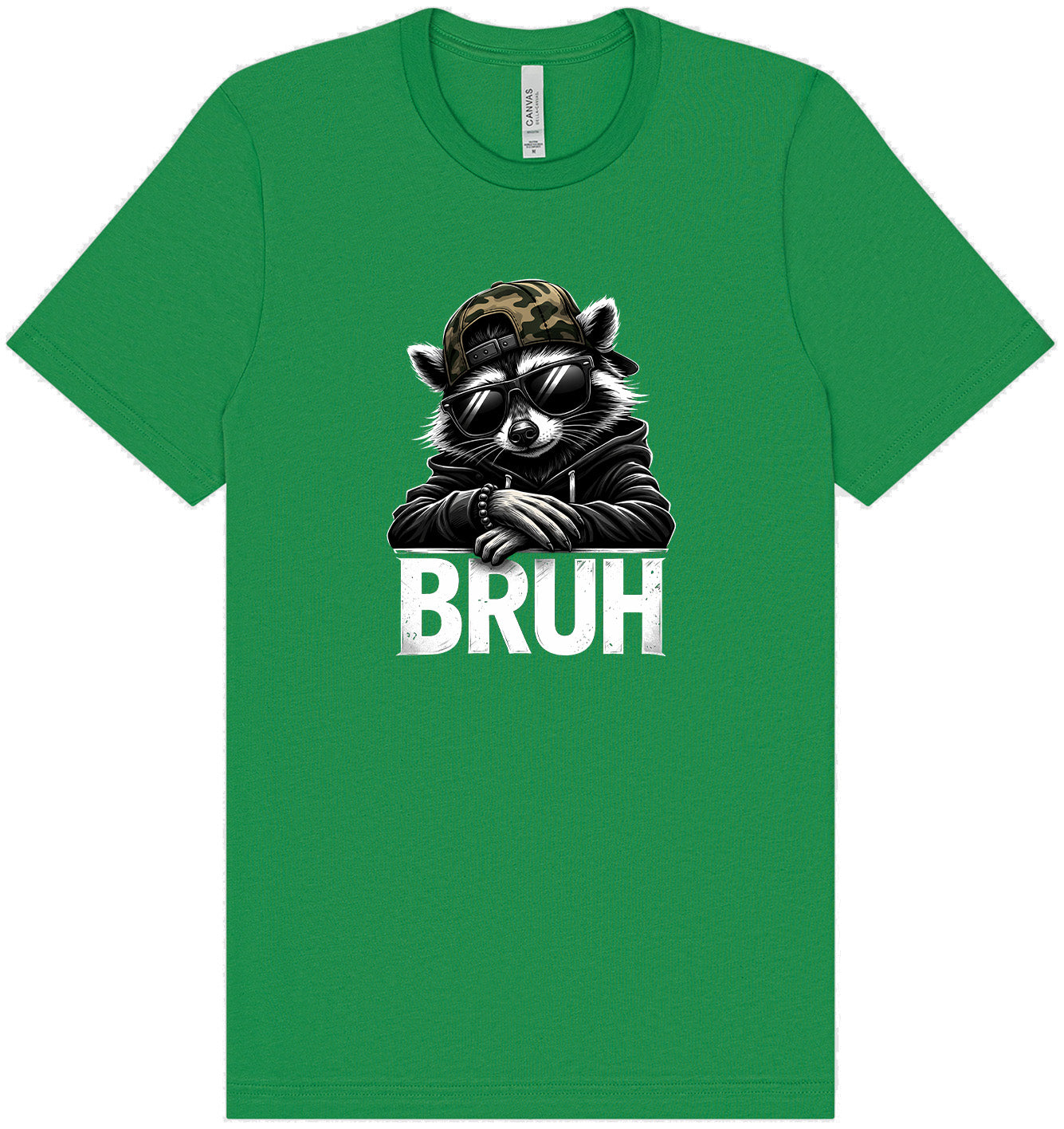 Bruh Raccoon Adult Bella Canvas Shirt