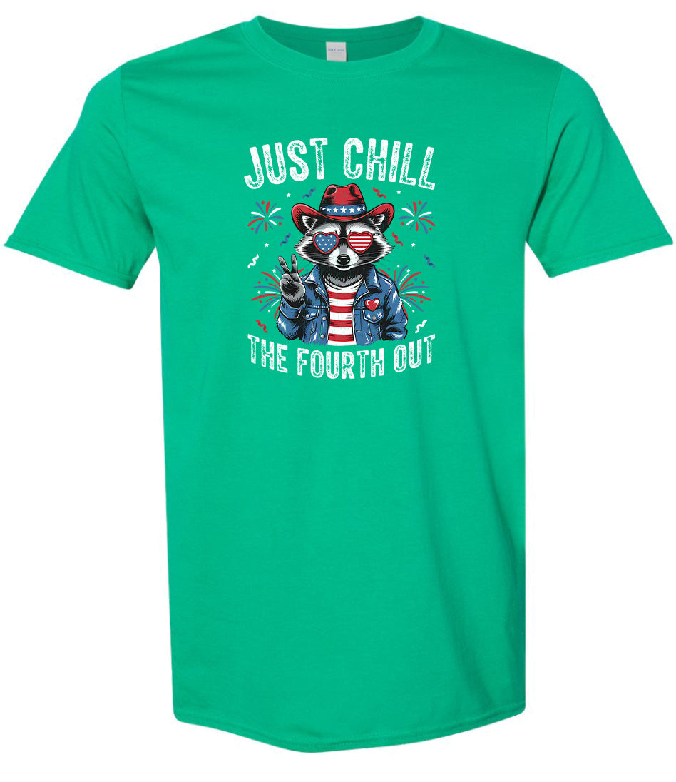 Chill the Fourth Out Adult Gildan Soft Shirt