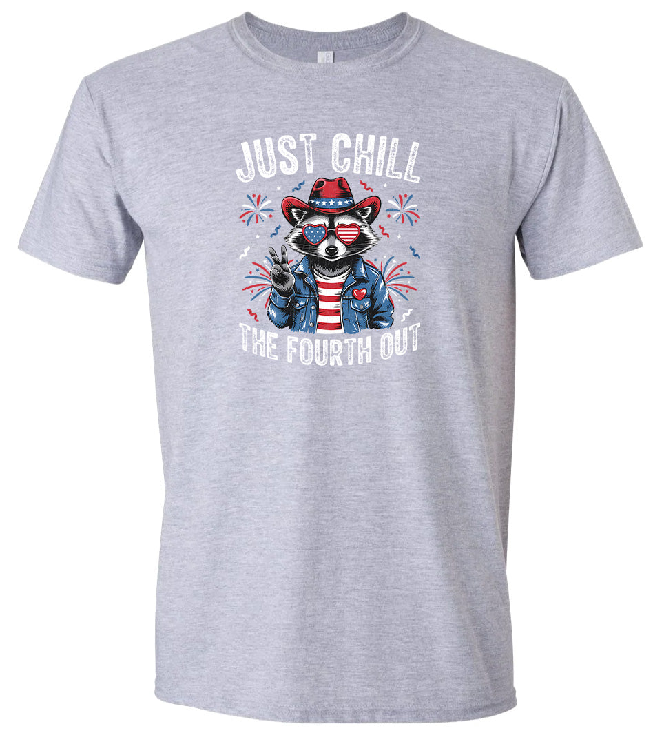 Chill the Fourth Out Adult Gildan Soft Shirt