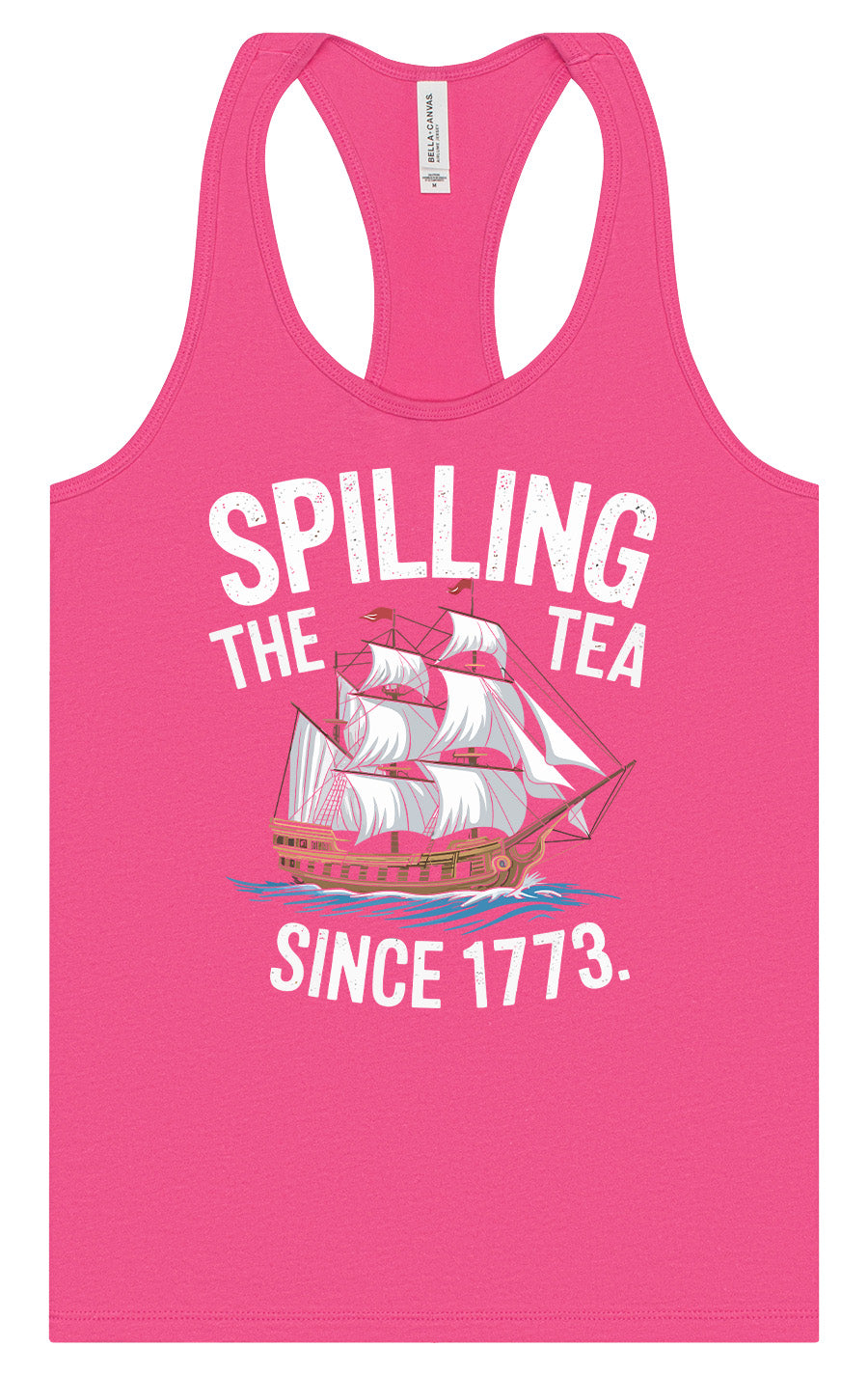 Spilling the Tea Since 1773 Women's Racerback Tank