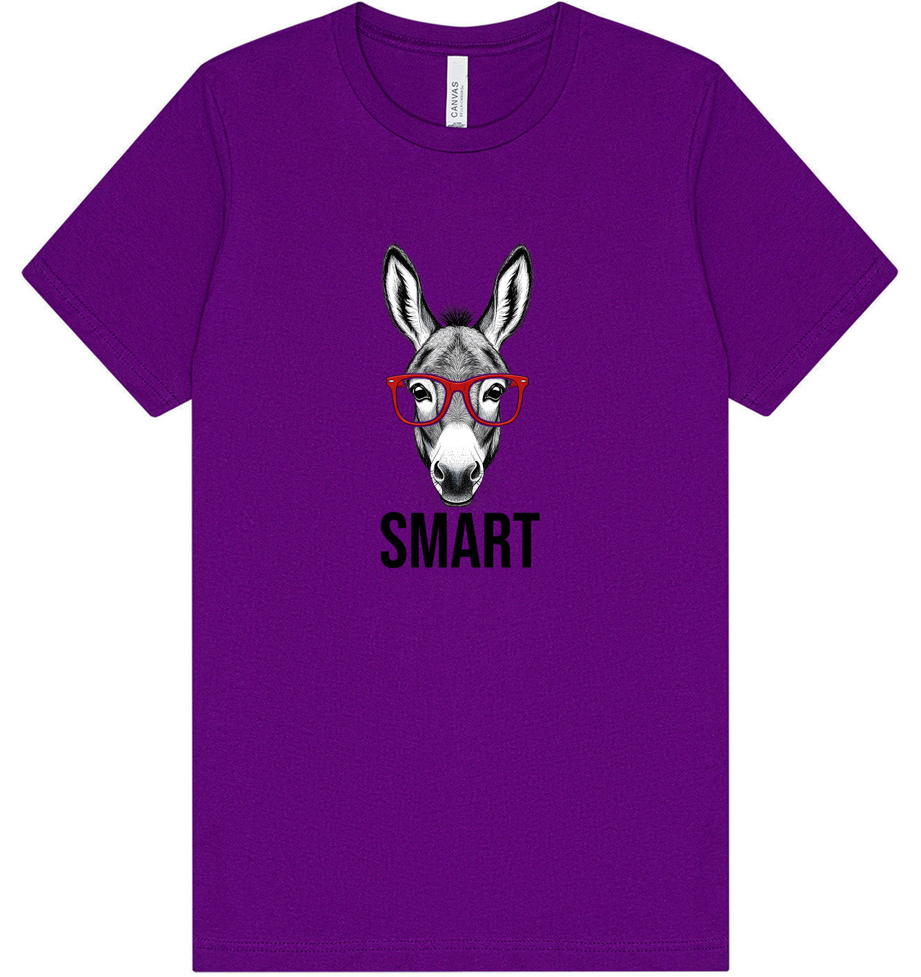 Smart Donkey Adult Bella Canvas Shirt