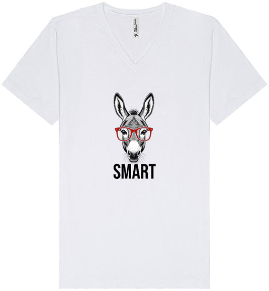 Smart Donkey Unisex V-Neck Shirt