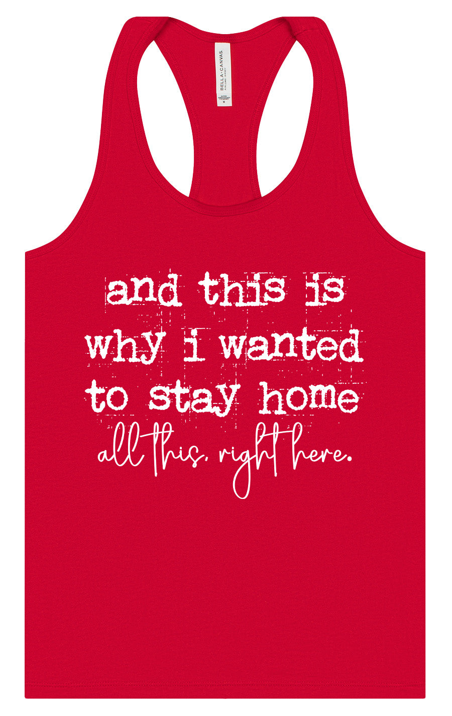 This is Why I Wanted to Stay Home Women's Racerback Tank