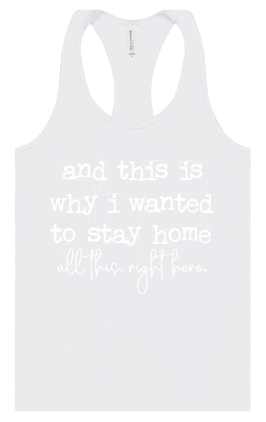 This is Why I Wanted to Stay Home Women's Racerback Tank