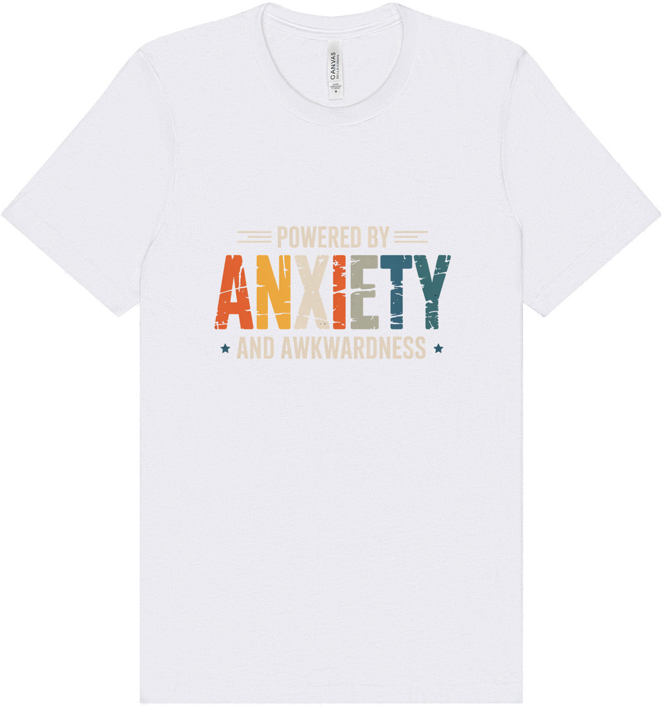 Powered by Anxiety Adult Bella Canvas Shirt
