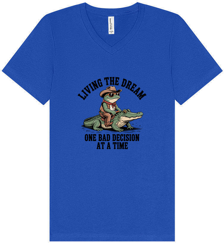 One Bad Decision Unisex V-Neck Shirt
