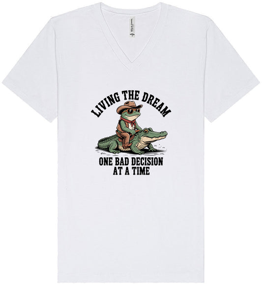 One Bad Decision Unisex V-Neck Shirt