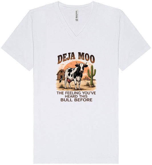 Deja Moo Unisex V-Neck Shirt