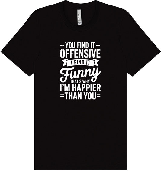 You Find It Offensive Adult Bella Canvas Shirt