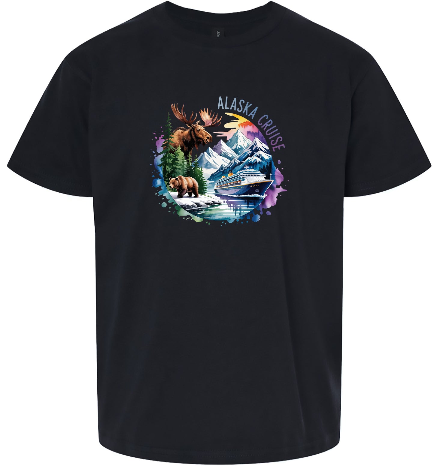 Alaska Cruise Children's Gildan Soft Shirt
