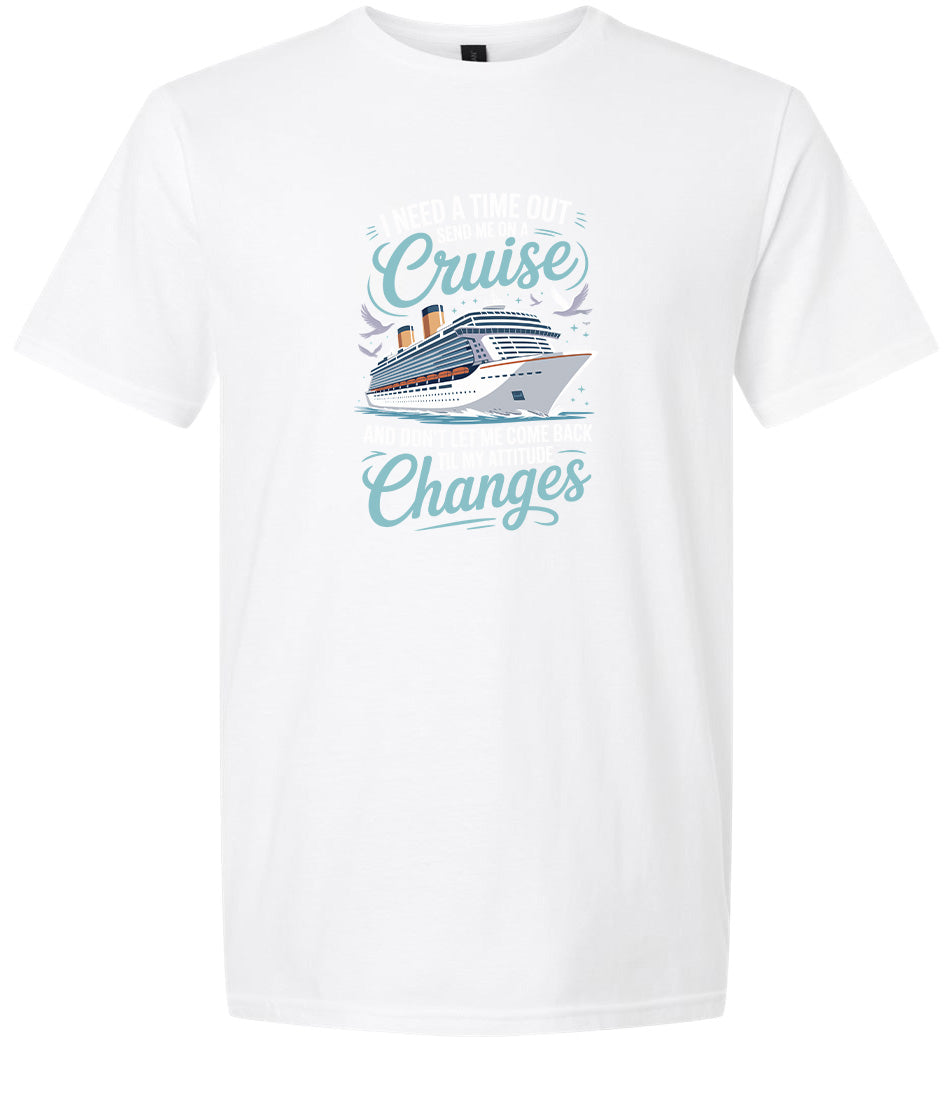 Send Me On A Cruise Adult Gildan Soft Shirt