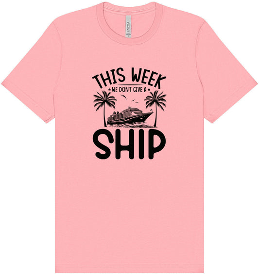 We Don't Give a Ship Adult Bella Canvas Shirt