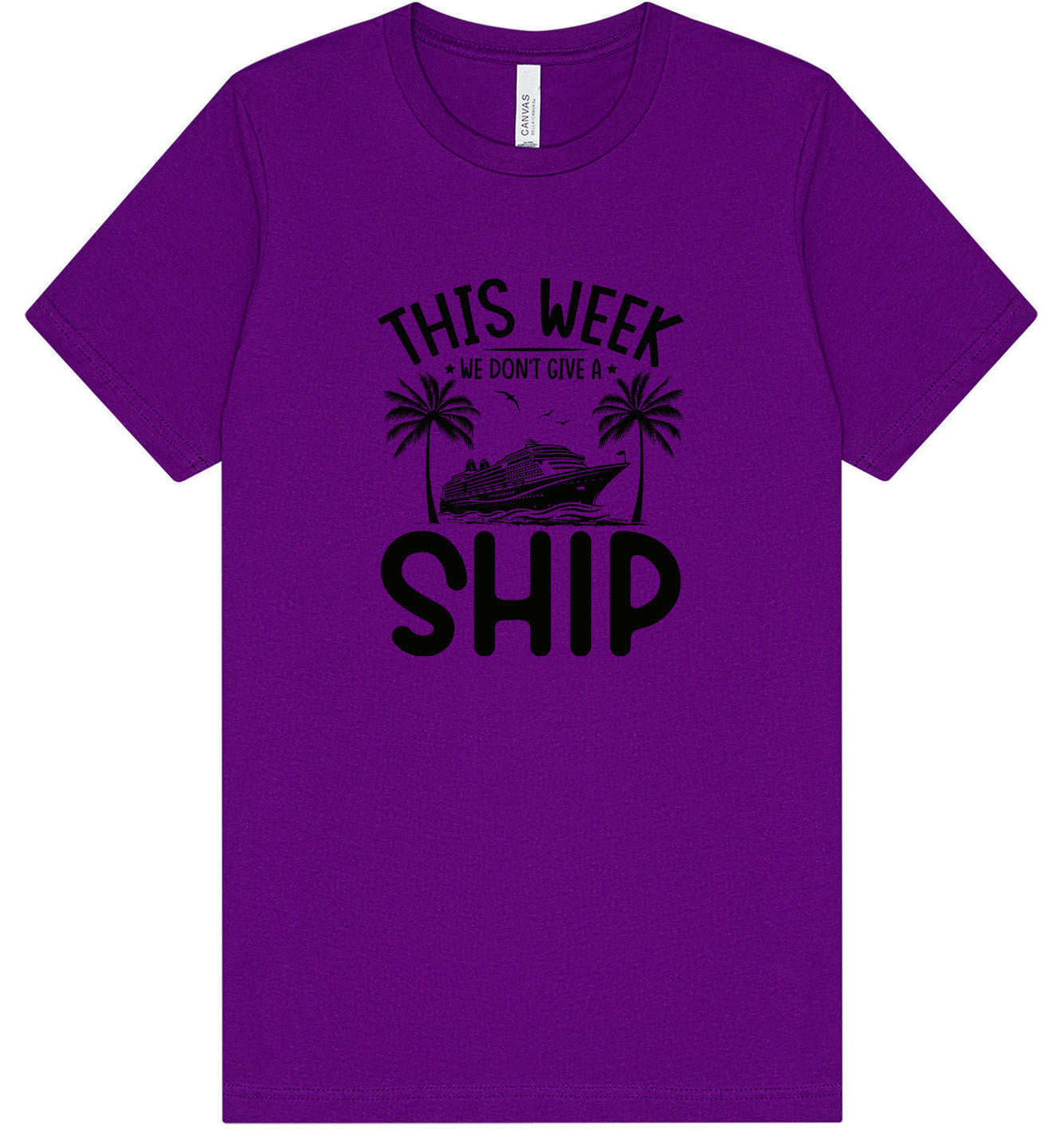 We Don't Give a Ship Adult Bella Canvas Shirt