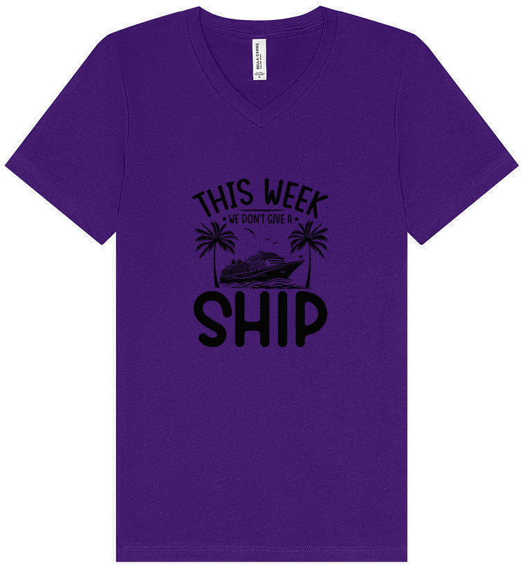 We Don't Give a Ship Unisex V-Neck Shirt