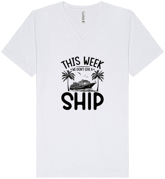 We Don't Give a Ship Unisex V-Neck Shirt