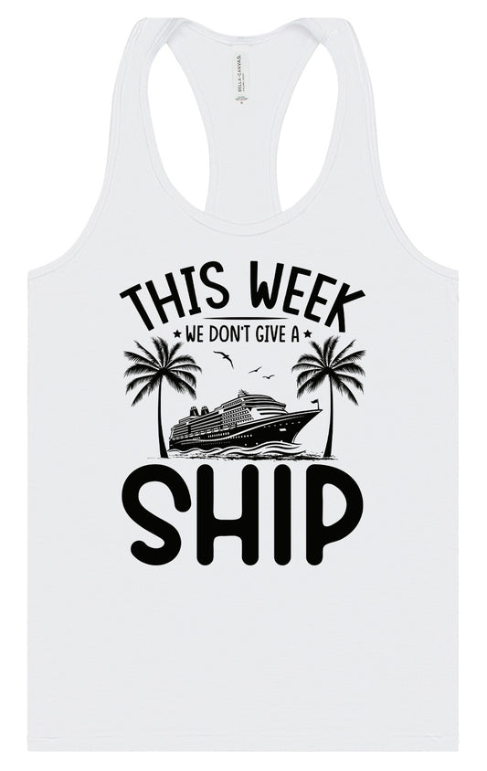 We Don't Give a Ship Women's Racerback Tank