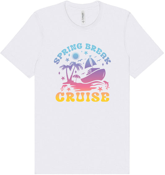 Spring Break Cruise Adult Bella Canvas Shirt
