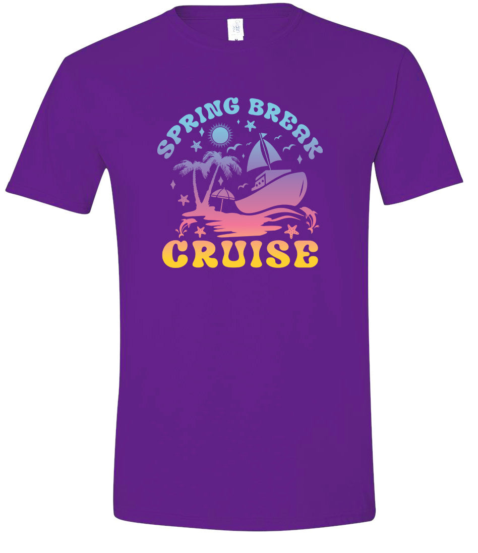 Spring Break Cruise Adult Gildan Soft Shirt